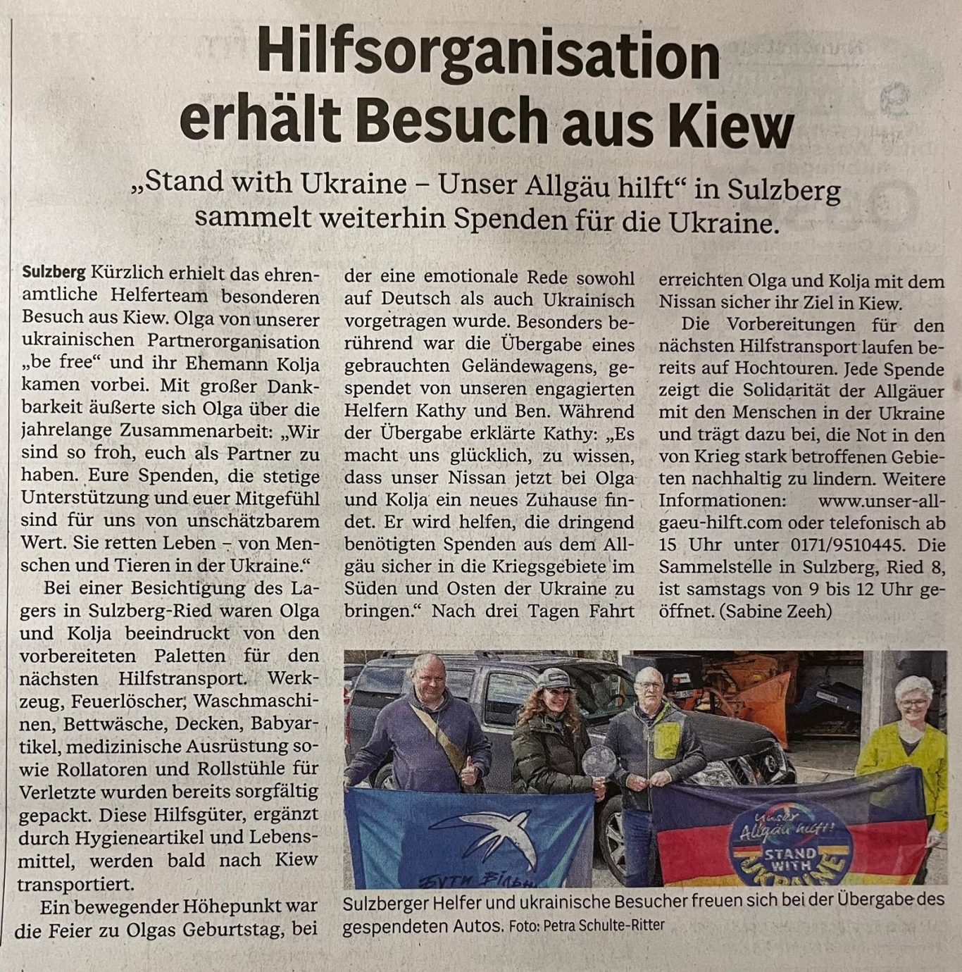 Artikel in der AZ 09.04.2026